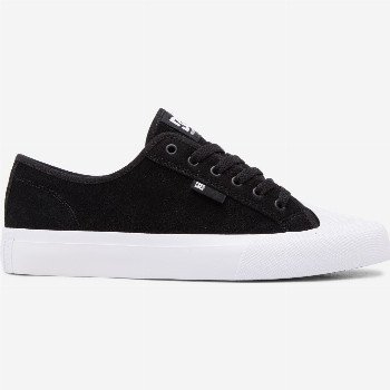 DC Shoes MANUAL S - LEATHER SKATE SHOES FOR MEN BLACK