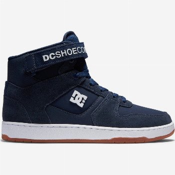 DC Shoes PENSFORD HI - HIGH-TOP LEATHER SHOES FOR MEN BLUE