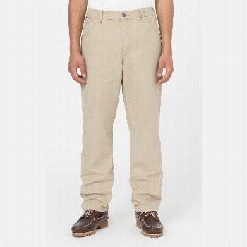 Dickies DUCK CANVAS CARPENTER TROUSERS MAN STONE WASHED DESERT SAND