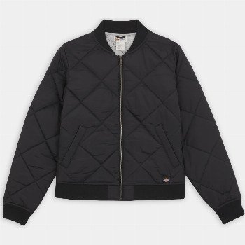 Dickies QUILTED BOMBER JACKET WOMAN BLACK