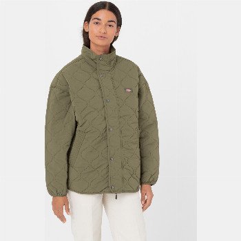 Dickies THORSBY JACKET WOMAN MILITARY GREEN