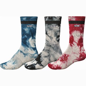 Globe ALL TIED UP 3 PACK SOCKS - ASSORTED