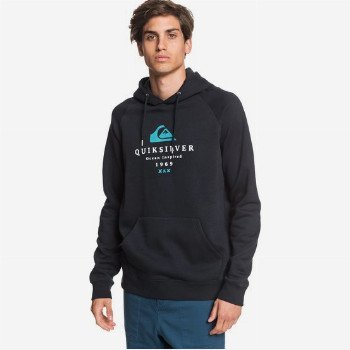 Quiksilver FIRST FIRE - HOODIE FOR MEN BLACK
