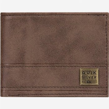 Quiksilver NEW STITCHY - TRI-FOLD WALLET FOR MEN BROWN