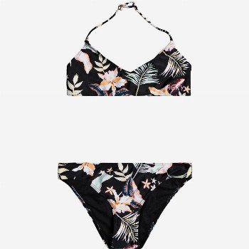 Roxy CALIFORNIA FRIENDS - TRIANGLE BRA BIKINI SET FOR GIRLS 8-16 BLACK