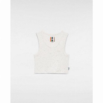 Vans TOGETHER AS OURSELVES TANK TOP (ANTIQUE WHITE) WOMEN WHITE