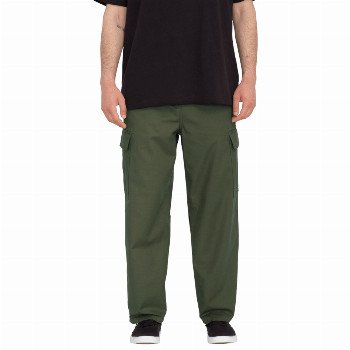 Volcom BILLOW TAPERED CARGO TROUSERS - SQUADRON GREEN