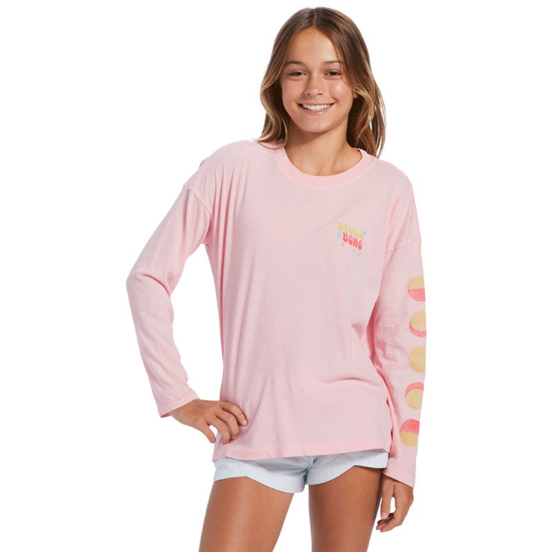 Billabong Girls Morning Waves T-Shirt - Soft Pink