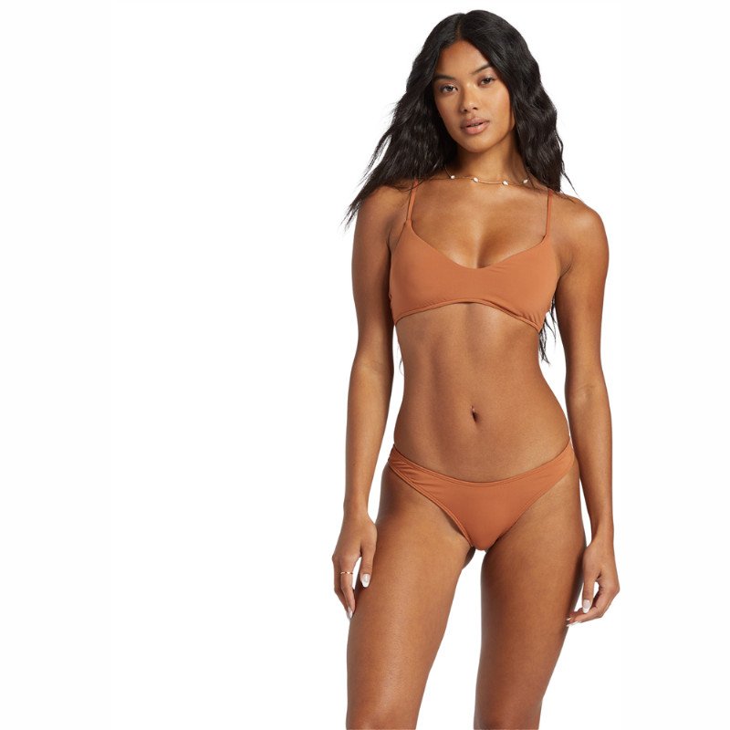 Billabong Sol Search V Bralette Bikini Top - Golden Brown