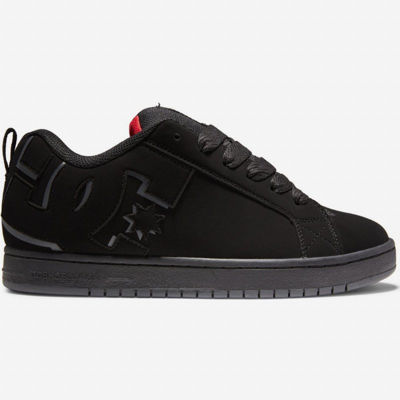 Court Graffik - Leather Shoes for Men - Black