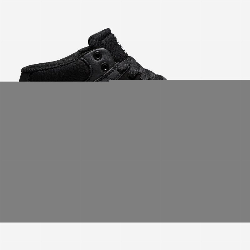 Kalis Vulc Mid - Leather Mid-Top Shoes - Black
