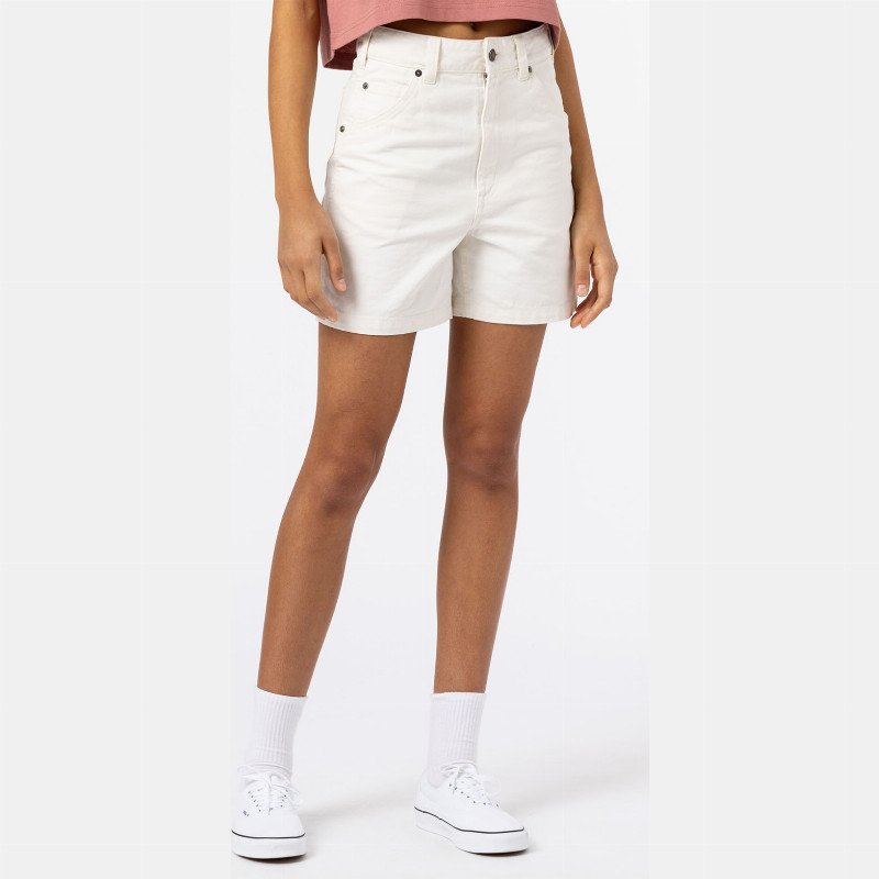 Dickies Duck Canvas Carpenter Shorts Woman Stone Washed Cloud 