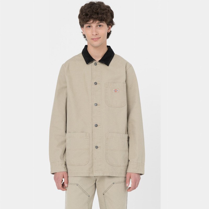 Dickies Duck Canvas Unlined Chore Coat Man Stone Washed Desert Sand 