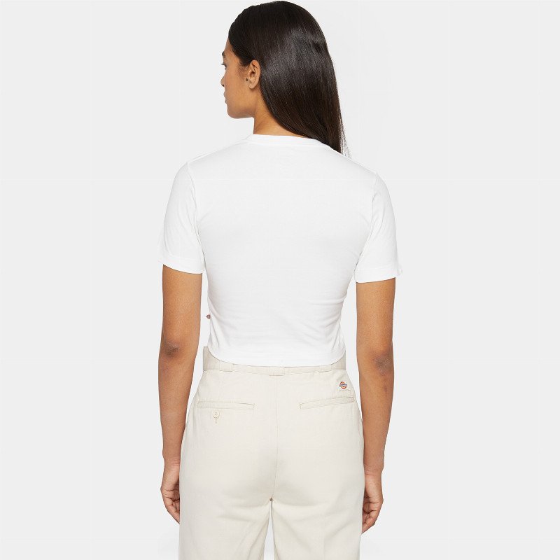 Dickies Garden Plain Short Sleeve T-Shirt Woman White 