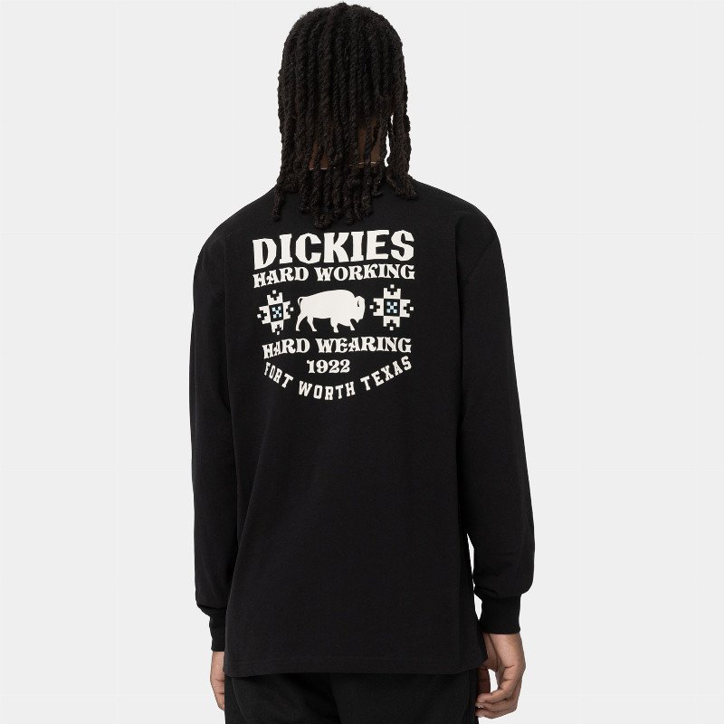 Dickies Hays Long Sleeve T-Shirt Man Black 