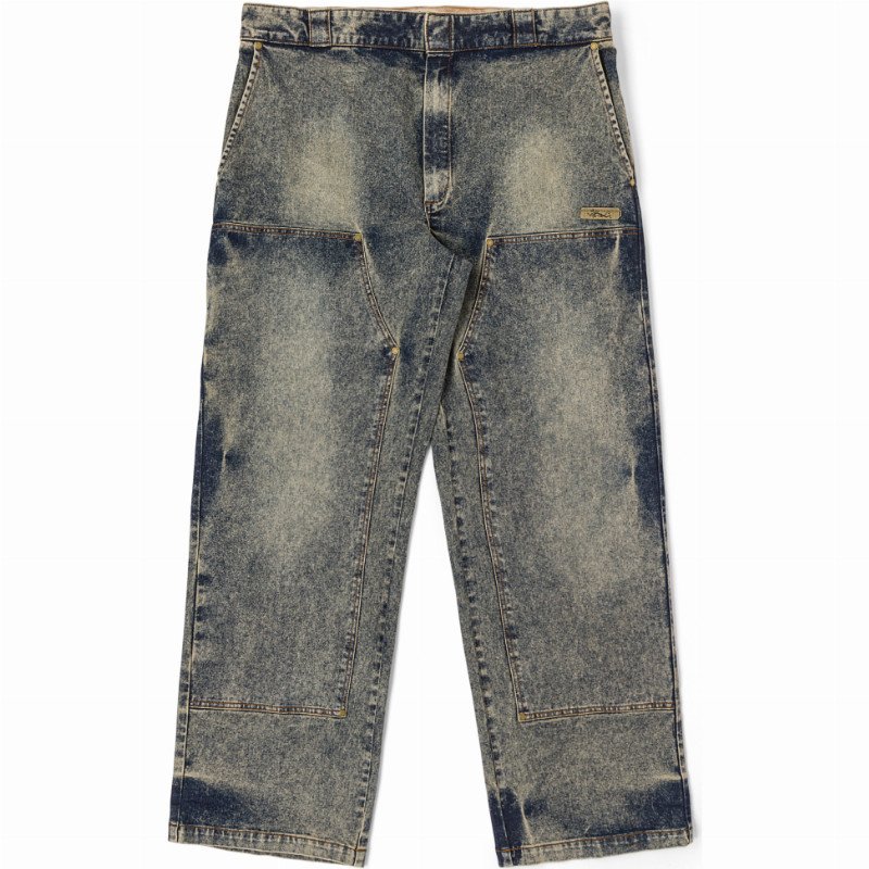 Dickies Washed Denim Double Knee Trousers Man Washed Denim 