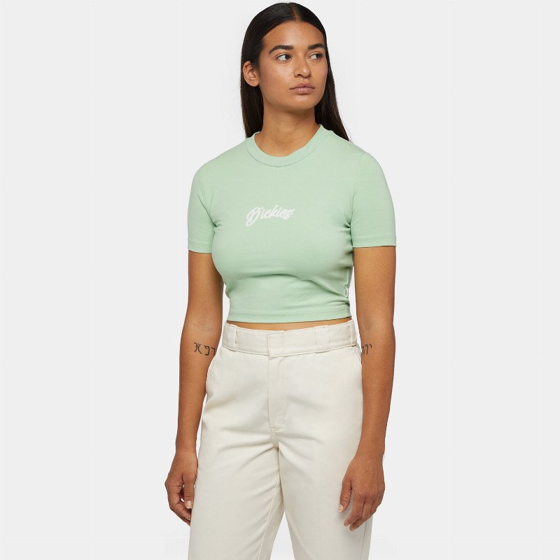 Dickies Women's Mayetta T-Shirt Woman Quiet Green 