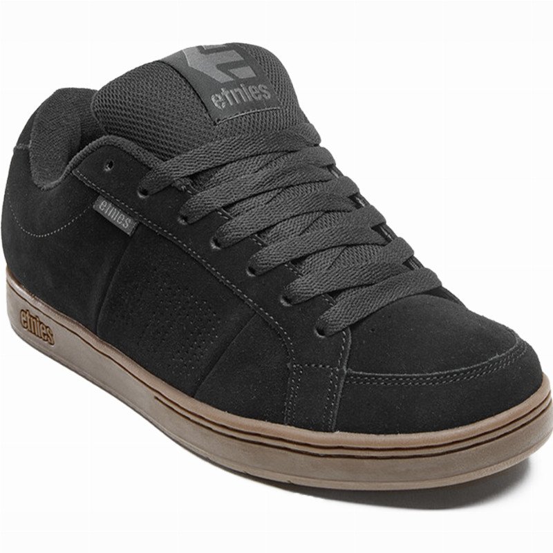 Etnies Kingpin Shoes - Black & Dark Grey - UK 8 (EU 42)