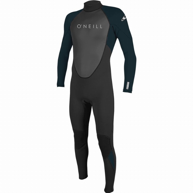 REACTOR-2 3/2MM BACK ZIP WETSUIT (2022) - BLACK & ABYSS