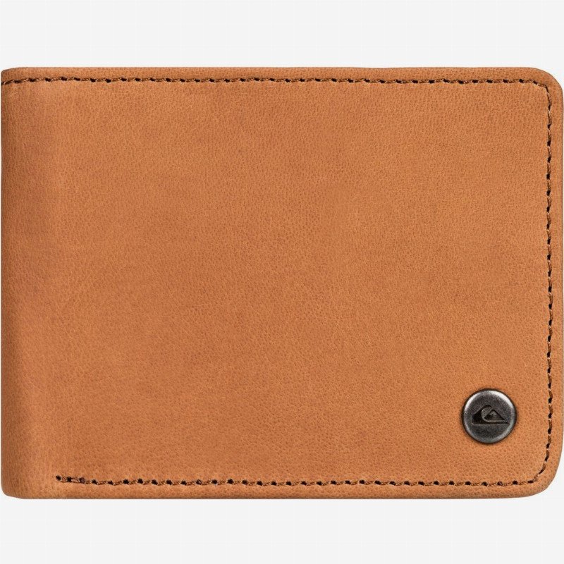 Mac - Tri-Fold Leather Wallet for Men - Yellow - Quiksilver