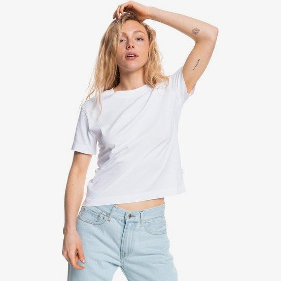 Quiksilver Womens - Organic T-Shirt for Women - White - Quiksilver