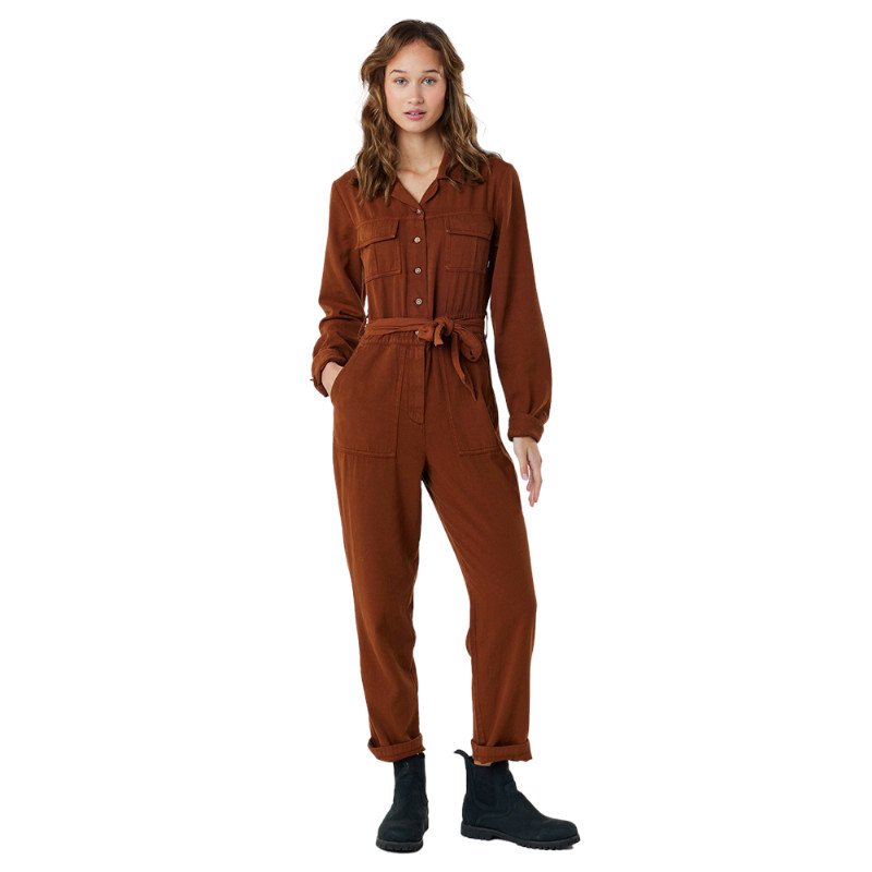 Rip Curl Combi Searcher Jumpsuit - Dark Brown