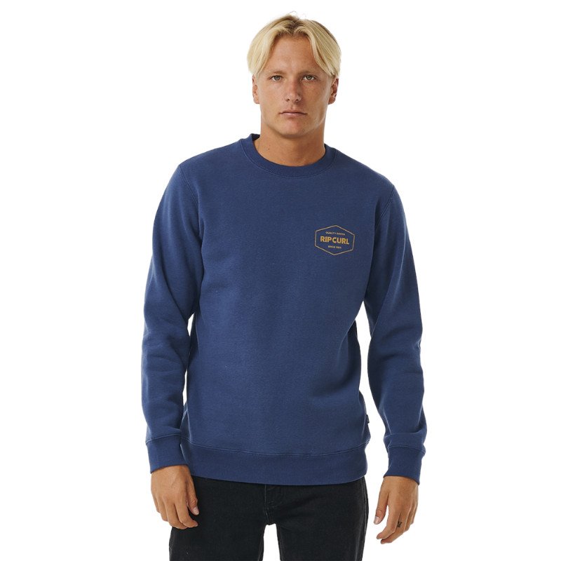 Rip Curl Stapler Sweatshirt - Washed Navy