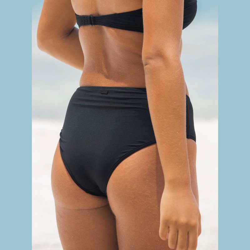 Beach Classics - Mid Waist Bikini Bottoms for Women - Black - Roxy