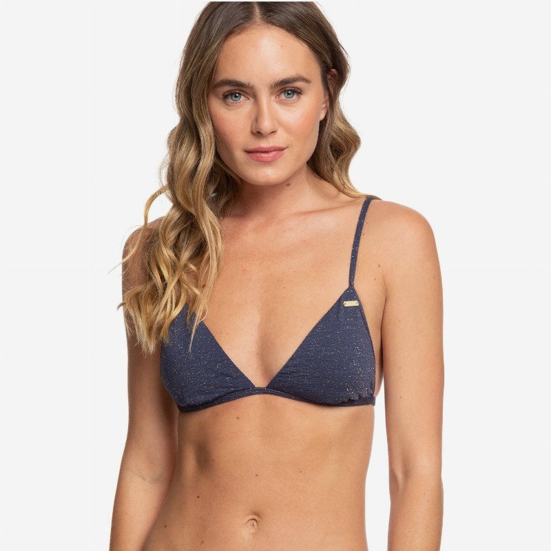 Gorgeous Sea - Fixed Triangle Bikini Top for Women - Blue - Roxy