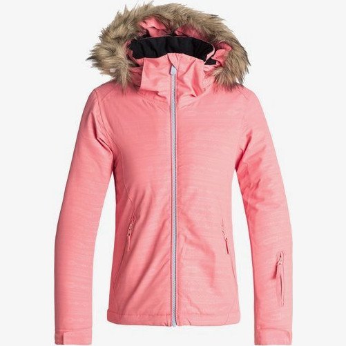 Jet Ski Embossed - Snow Jacket for Girls 8-16 - Pink - Roxy
