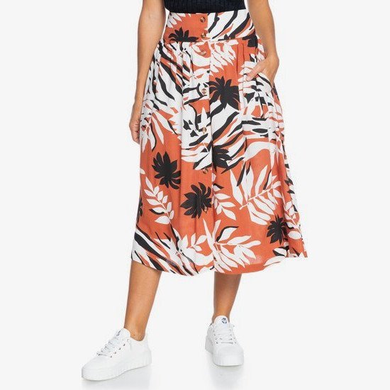 Never Been Better - Midi Skirt for Women - Orange - Roxy