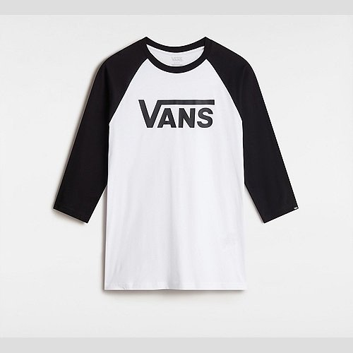 VANS Classic Raglan T-shirt (white/black) Men White, Size XXL