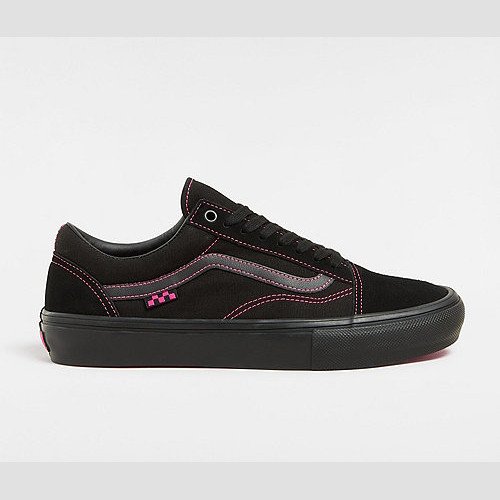 VANS Skate Old Skool Neon Shoes (neon Black/pink) Unisex Black, Size 12