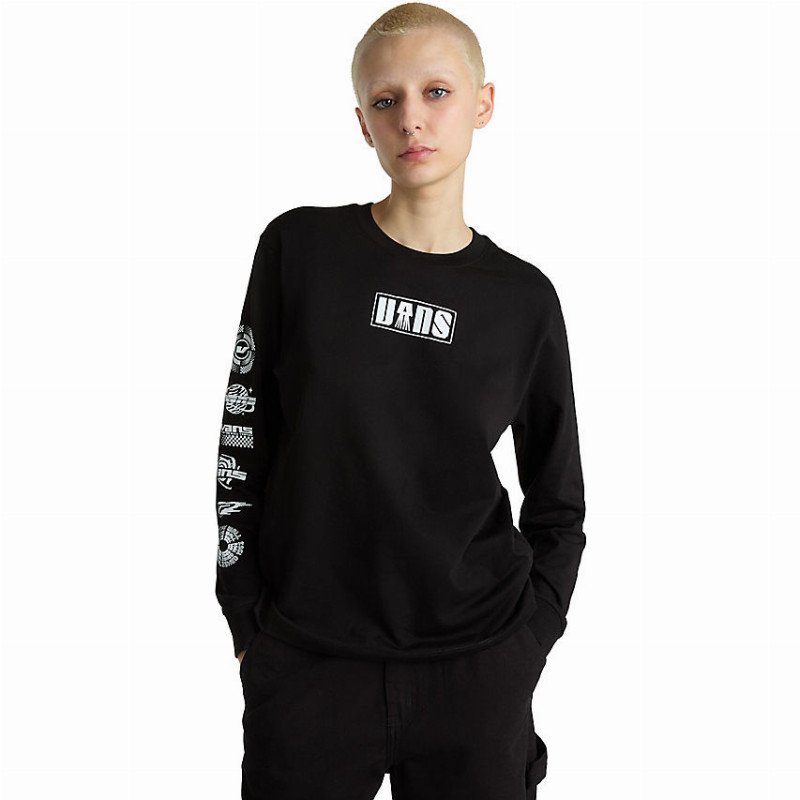 VANS Space Right Long Sleeve T-shirt (black) Women Black, Size XXS