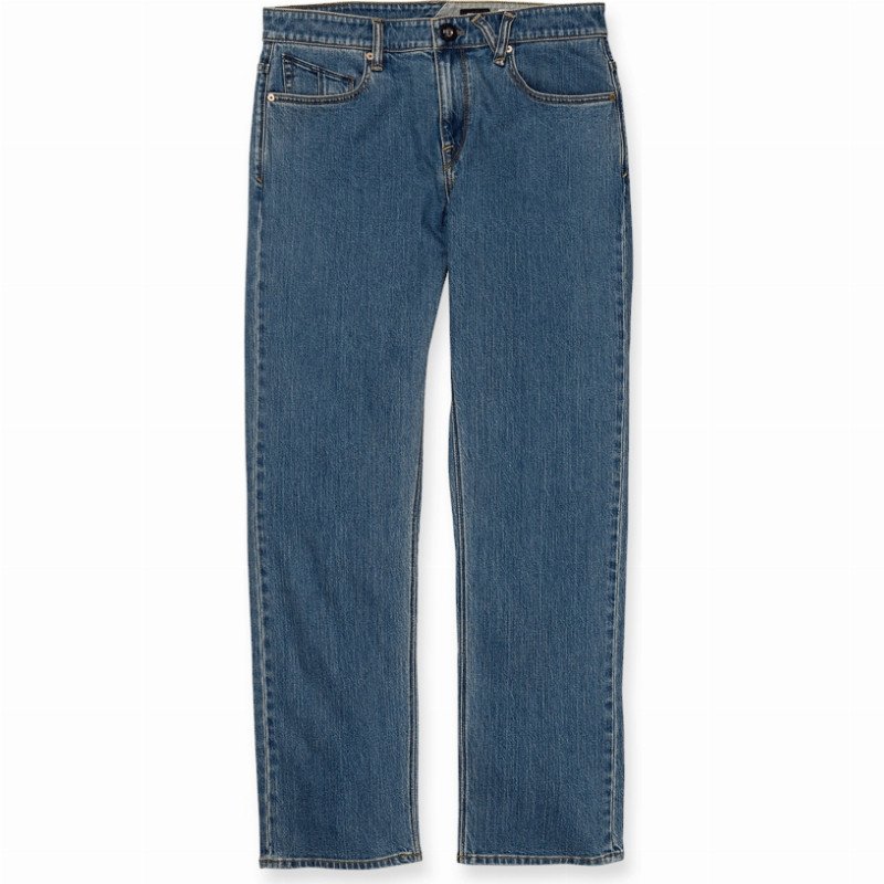 Volcom Solver Denim Jeans - Aged Indigo