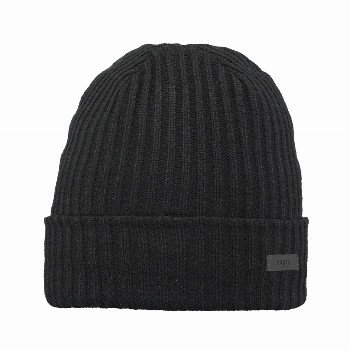 Barts WILBERT TURNUP BEANIE IN BLACK
