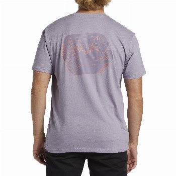 Billabong CRAYON WAVE T-SHIRT IN PURPLE ASH