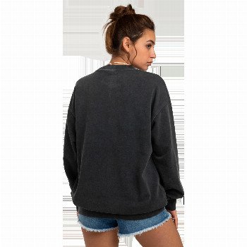 Billabong FOLLOW THE CREW SWEATSHIRT IN OFF BLACK