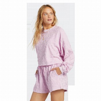Billabong LOOSEN UP SWEATSHIRT IN LILAC SMOKE