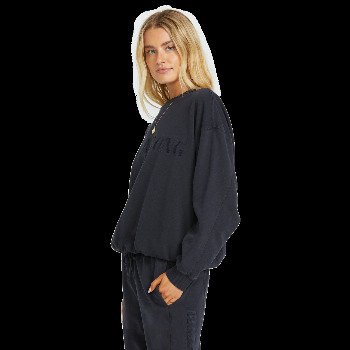 Billabong SO TYPICAL SWEATSHIRT IN BLACK PEBBLE