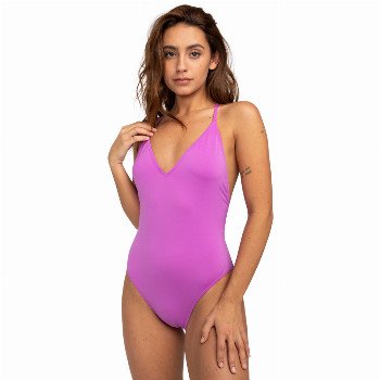 Billabong SOL SEARCHER ONE PIECE SWIMSUIT - BRIGHT ORCHID