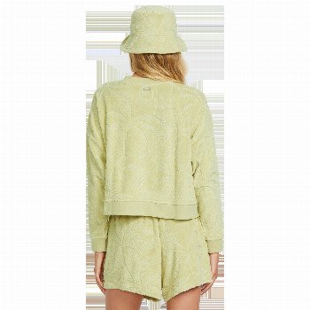 Billabong SUN TEMPO FLEECE SWEATSHIRT IN WASABI