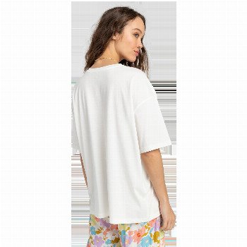 Billabong WAKE UP AND STOKE T-SHIRT IN SALT CRYSTAL