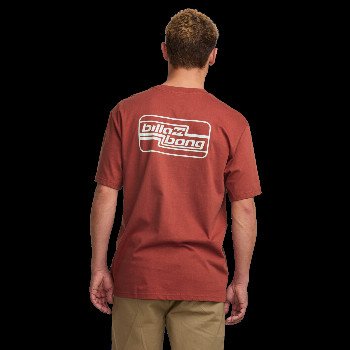 Billabong WALLED T-SHIRT IN DUSTY RED
