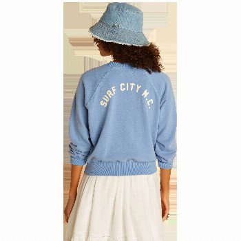 Billabong X WRANGLER ON THE RISE SWEATSHIRT IN GOOD JEANS