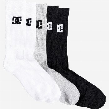 DC Shoes 3 PACK - CREW SOCKS BLACK