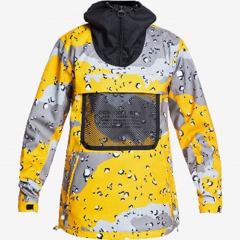 DC Shoes ASAP SHELL ANORAK SNOWBOARD JACKET FOR MEN - YELLOW
