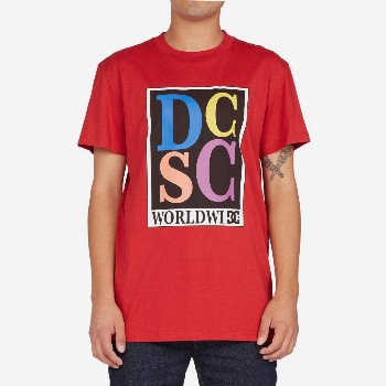 DC Shoes BIG CAPS - T-SHIRT FOR MEN RED