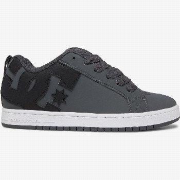 DC Shoes COURT GRAFFIK - LEATHER SHOES FOR MEN GREY