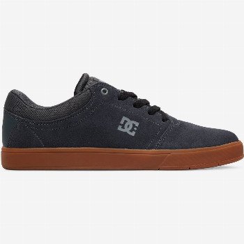 DC Shoes CRISIS - LEATHER SHOES FOR MEN BLACK